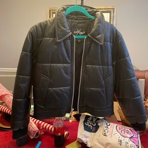 Wilson Leather Black motocross jacket